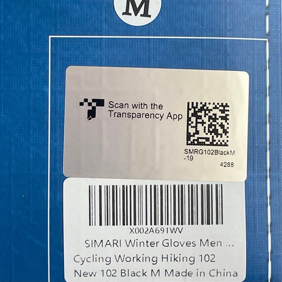 Simari Winter Gloves Unisex MED Cycling Working Hiking Water Resistant Windproof - Picture 3 of 9